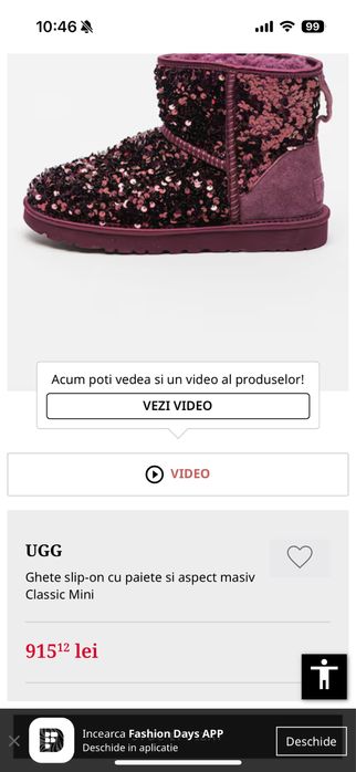 UGG Classic Mini Chunky Sequin.