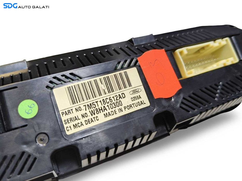 Panou Comanda AC Clima Climatronic Aer Conditionat Ford C-Max 2004 - 2010 Cod 7M5T-18C612-AD 7M5T18C612AD [L8696]