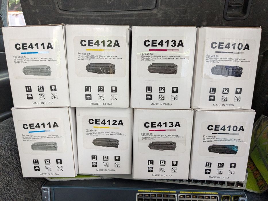 Картриджи CE410a, CE411a, CE412a, CE413a