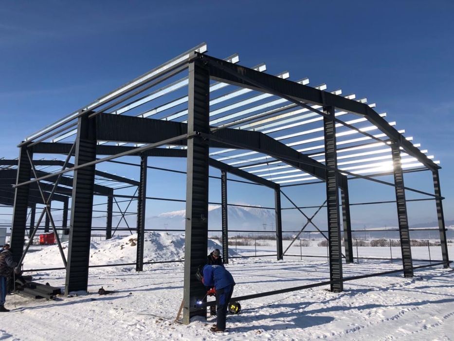 Vând structura stoc sau construiesc hala