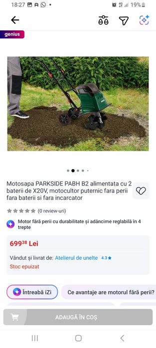 Motosapa parkside noua cu garantie