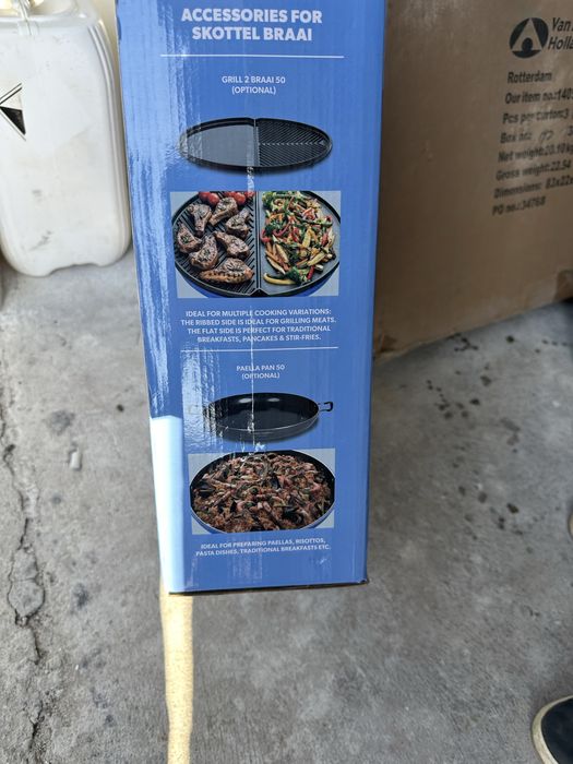 Тефлонова плоча котлон барбекю на газ за къмпинг