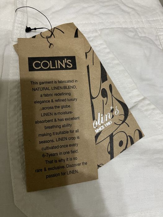 Новые летние брюки -палаццо Colin’s 55% лен , 45 % хлопок .