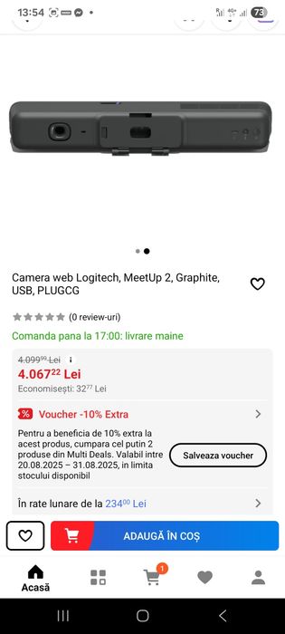 Camera web Logitech Meetup 2