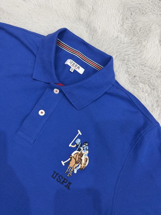 Мъжка тениска с яка USPA. Размер 2XL