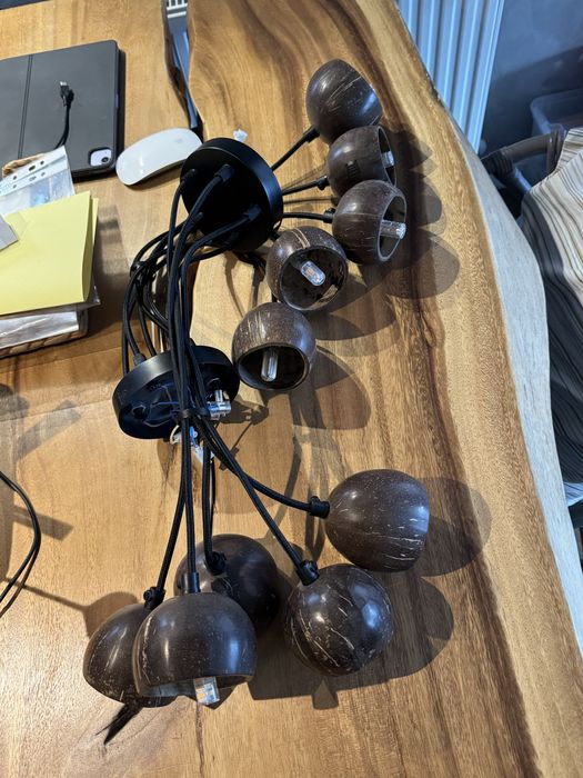 Lustra nuca cocos 5 becuri Haiki Urban Nature