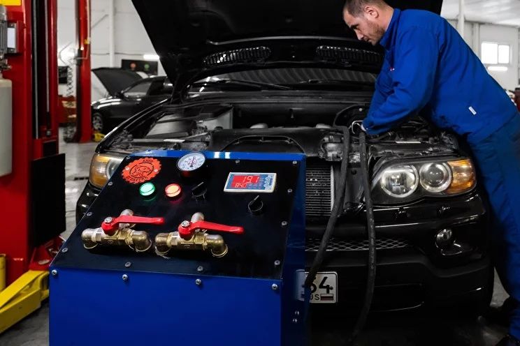 Промывка печки на месте.