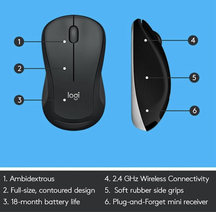 Kit tastatura+mouse wireless Logitech Advanced Mk540,USB,negru,Sigilat