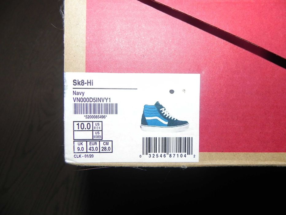 Vans Sk8-Hi Navy, mărimea 43