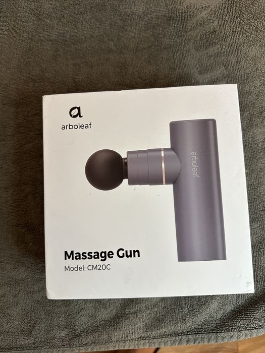 Pistol de masaj Arboleaf CM20, cu 4 capete, USB-C