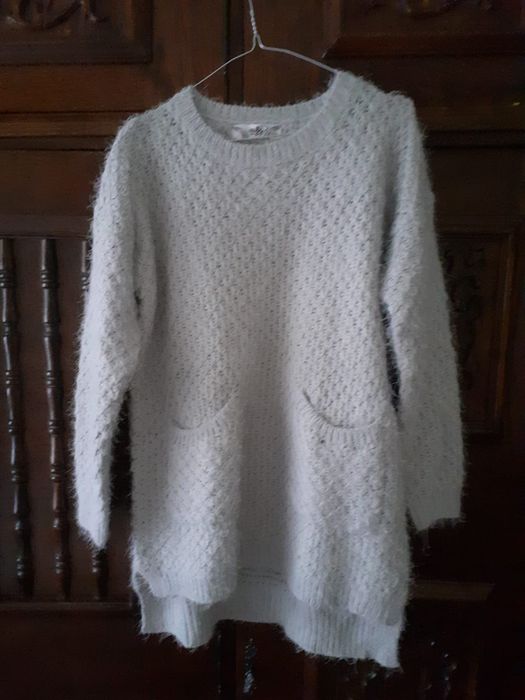 Pulover dama oversize asimetric