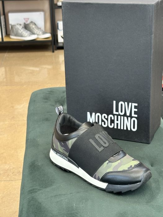 Дамски сникърси Love Moschino камуфлаж