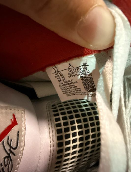 Jordan 4 Fire Red 2020 Marimea 46