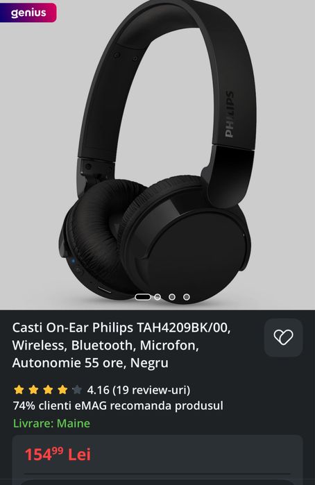 Casti Philips seria 4000 TAH4209bk