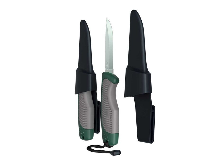 Cuțit cu AMNAR / cremene, de VANATOARE, pescuit, camping bushcraft trekking; NOU, sigilat, realizat in Germania Ideal pentru aventura, viata in natura