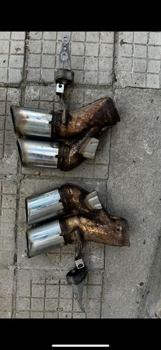 Оригинални Audi SQ5 хром накрайници двуцевки стомана спортна генерация