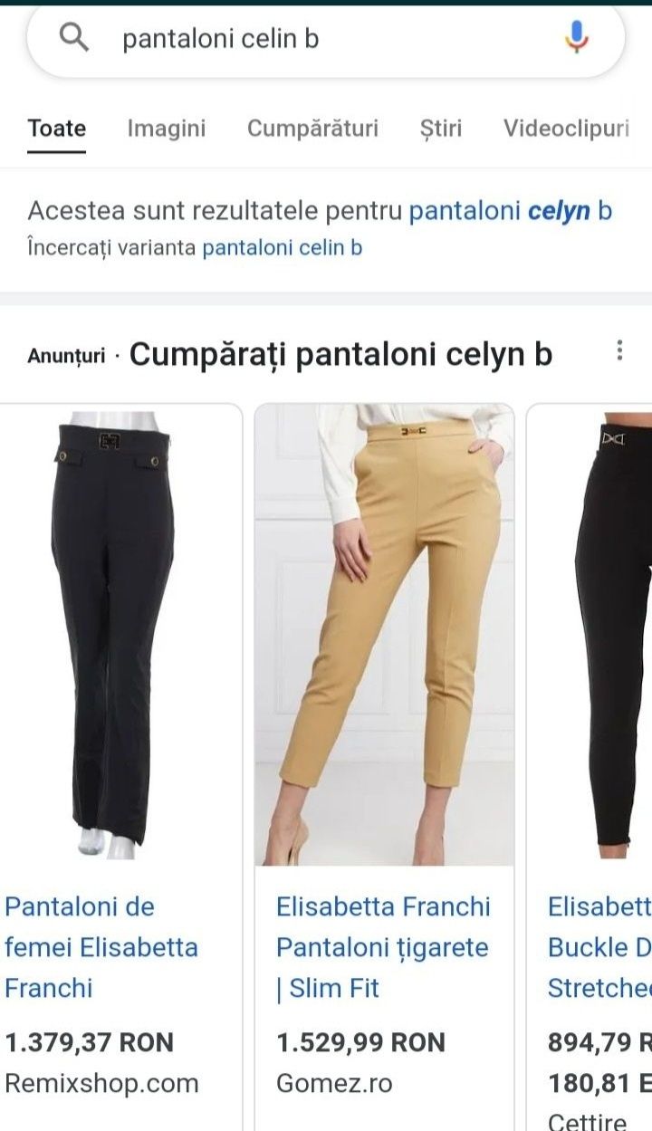 Pantaloni celyn b elisabetta franchi best sale