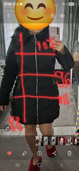 Geaca îmblănita  neagră