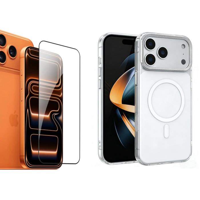 Iphone 17 AIR PRO MAX Husa Magnetic Metal Safe + Folie Sticla