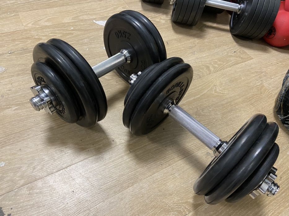 Super gantere reglabile profesionale otel cauciucat noi 15+15=30 kg