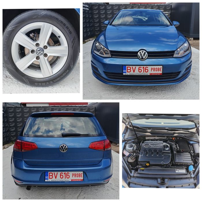 Volkswagen Golf 7 / 1.6 TDI 105 CP *GARANȚIE* Scaune încălzite / Dublu Climatronic /*RATE*