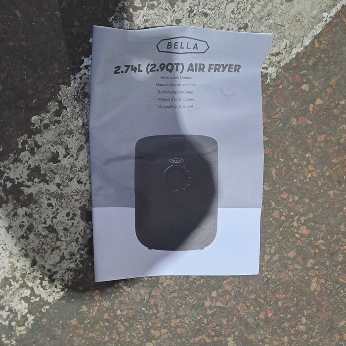 Friteuza cu aer cald 2.74 L BELLA 2.9QT, 1400W, fara ulei, ca noua