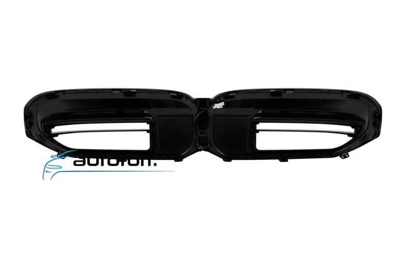 Grila iluminata compatibila cu BMW G30 G31 Facelift (20-23) Negru lucios cu LED
