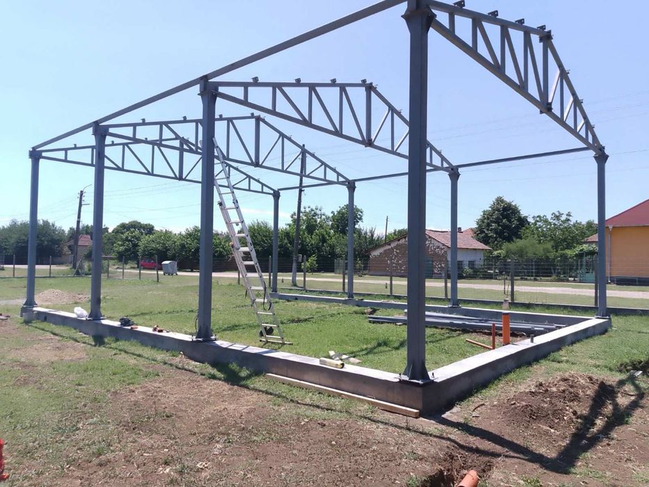 Истинско метално хале 9 широко, 12 дълго, 4 високо, ТРАНСПОРТ!