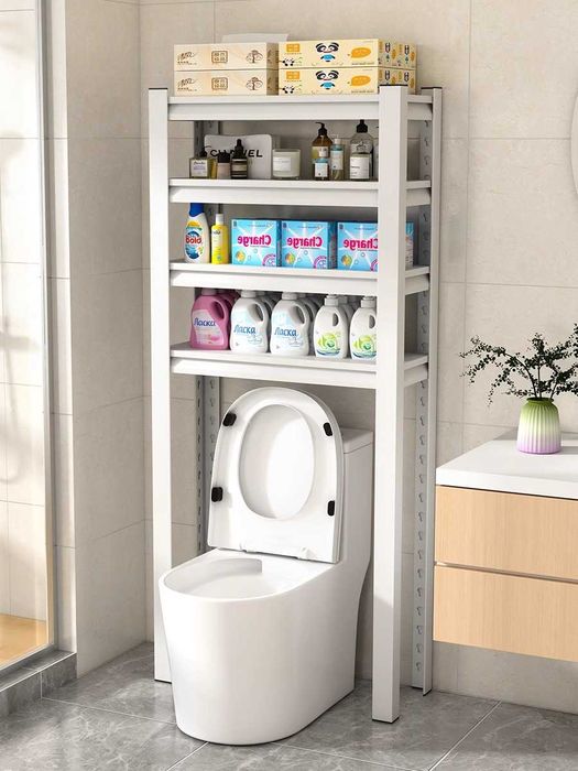 стеллаж для ванной/металлические полки/стильное решение