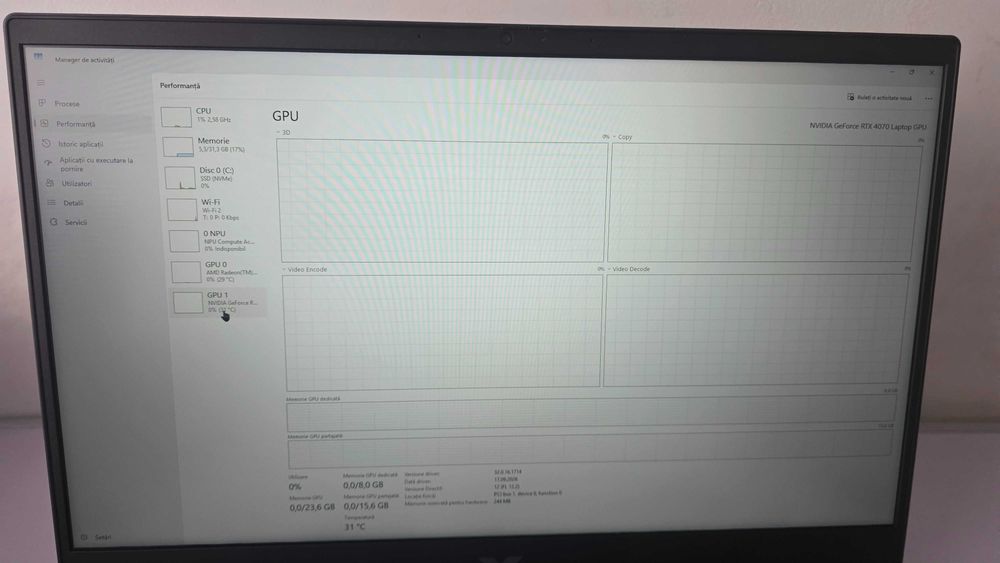 Laptop Gaming HP cu RTX4070, 32GB RAM DDR5, AMD Ryzen™ 7 7840HS, 1TB