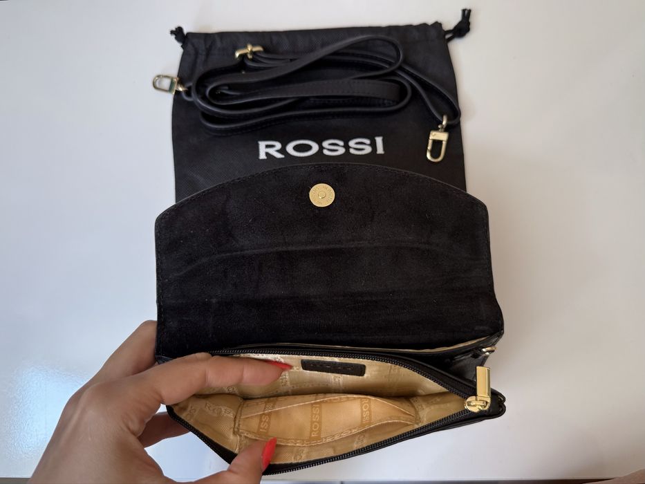 Дамска кокетна чанта Rossi - естествена кожа