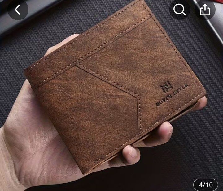 Кожен портфейл кафяв и черен