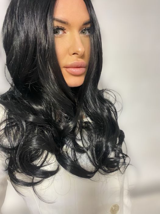 Peruca bruneta onduata