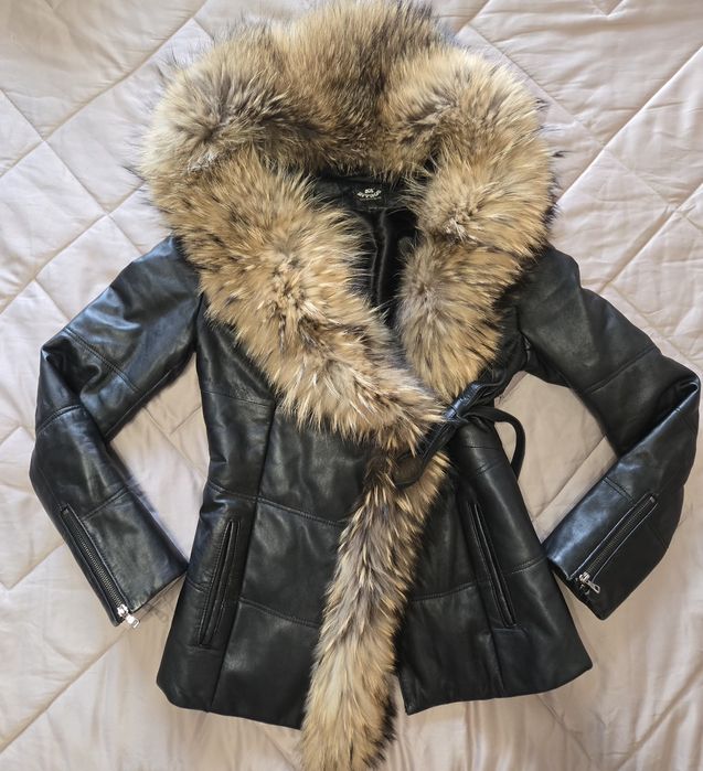 Дамско яке/естествена кожа