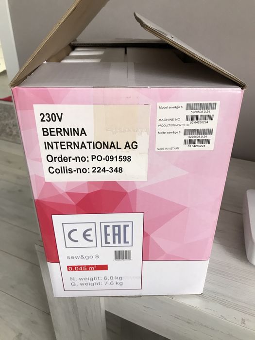 Швейный машинка новый с документами