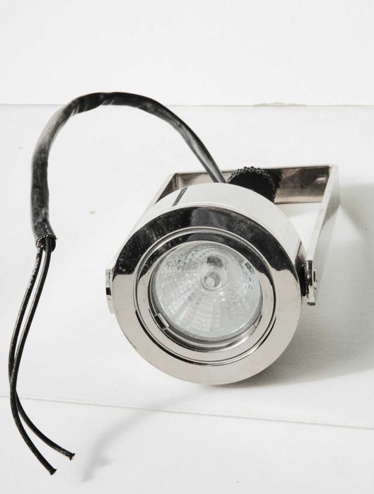 Комплект 6 ретро лампи за релсово осветление от полиран никел