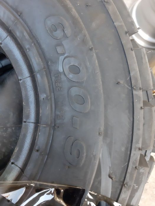 Anvelope noi industriale de stivuitor sau plug 6.00-9 cu camera