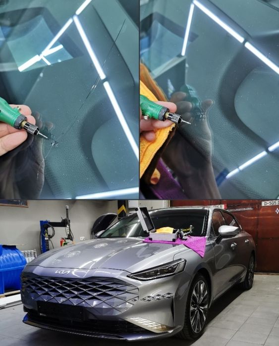 Avtooyna tuzatish Ремонт автостекол сколов и трещин Полировка стекол