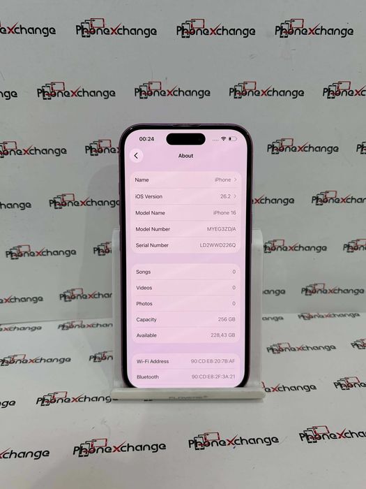 iPhone 16 Pink 256GB Neverlocked 100% 49624