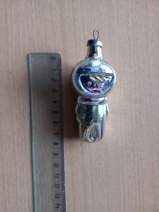 Елочная игрушка СССР. Космонавт.