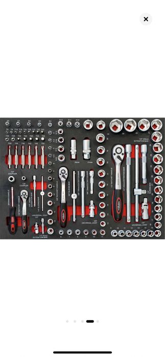 Dulap profesional echipat cu scule Airpress, 217 piese