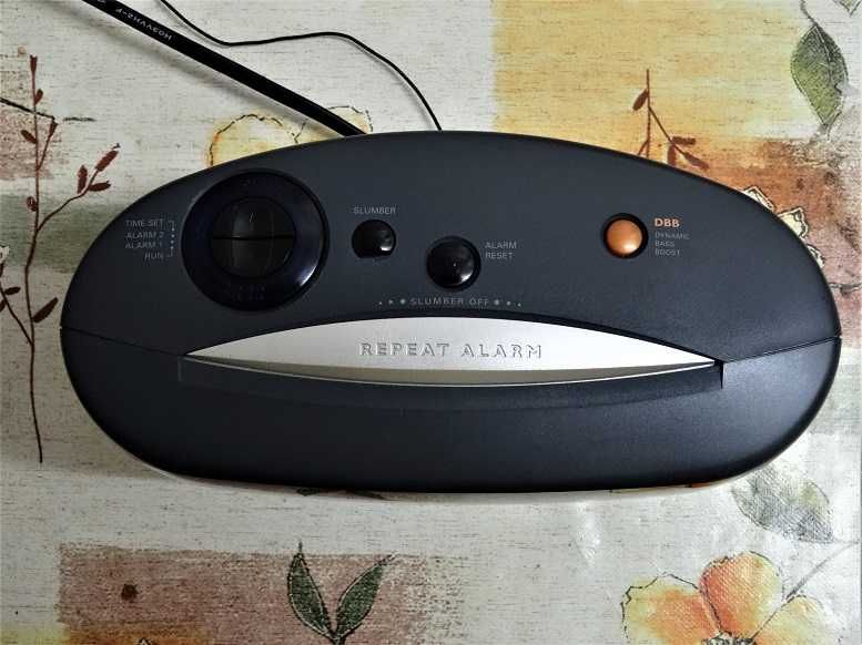 Radio cu ceas afisaj mare de 7cm Philips AJ3380 dual alarm (Germania)