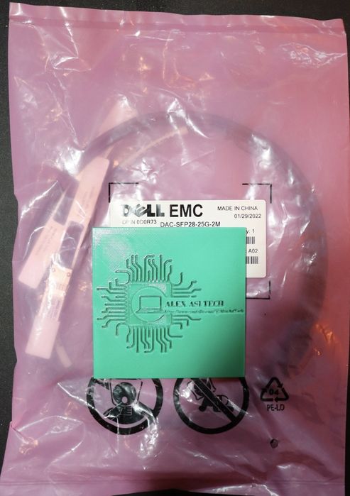 Cablu DAC Original Dell 25GbE SFP28 2 Metri 0D0R73