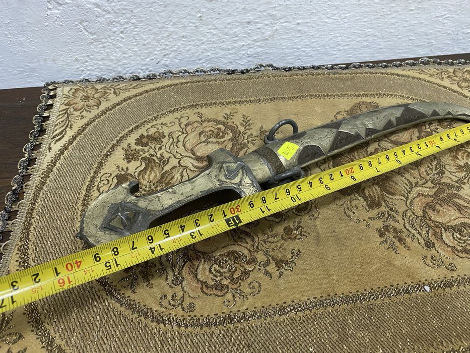 Марокански параден нож с гравирана кания Мароко 1900-1930