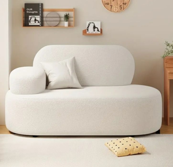 Продам диван без рисунка 70x65x120 см, белый