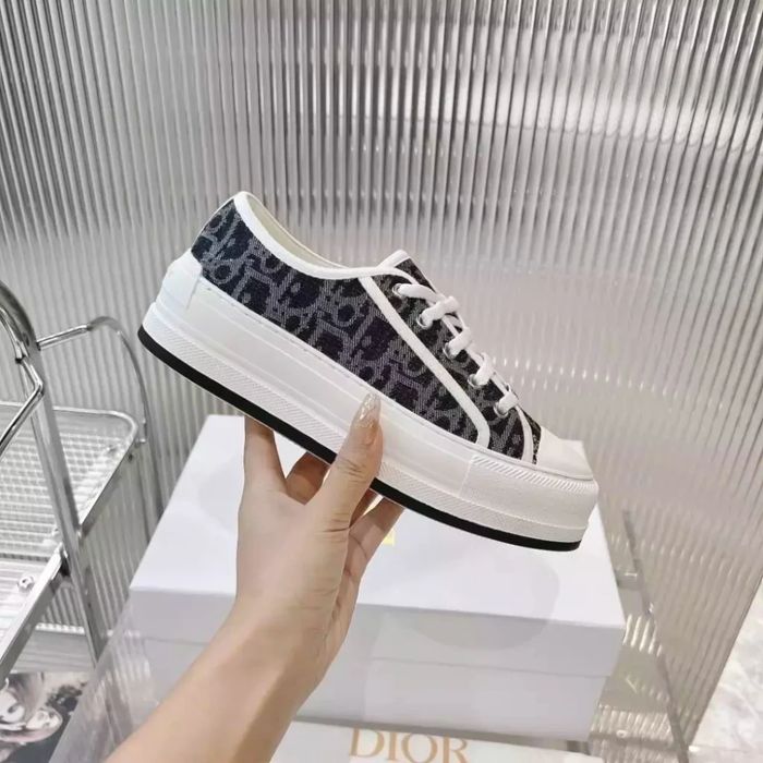 Sneaker Plataforma Walkn Dior / Light Grey / Grey / Black