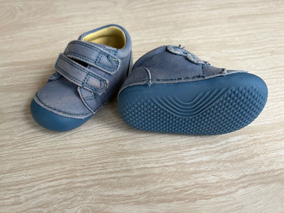 Кожена буйка Barefoot лазурно синьо Колев и Колев