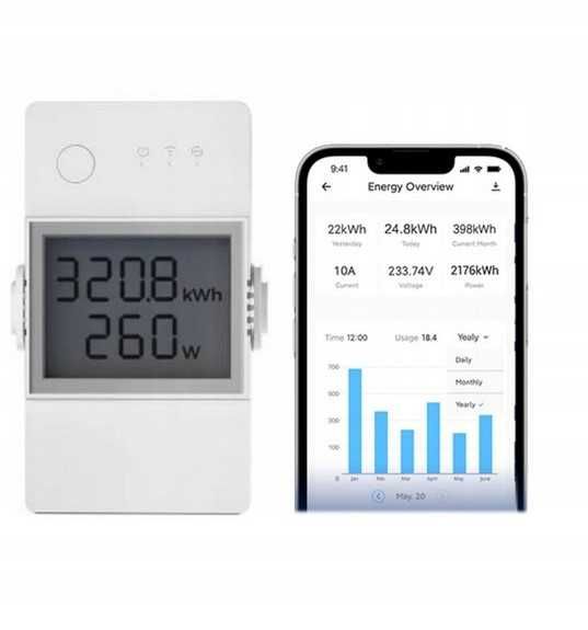 Sonoff Pow Elite - 16A WiFi смарт прекъсвач с вграден електромер