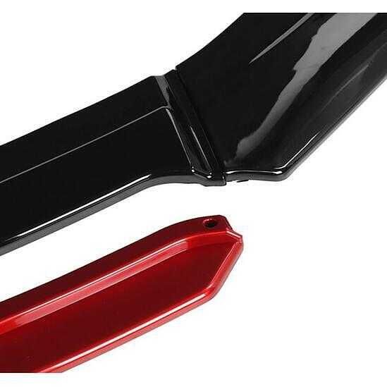 Спойлер за предна броня, Универсален червен/черен/  от  4 части