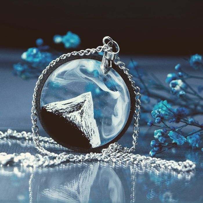 Подвески из эпоксидной смолы